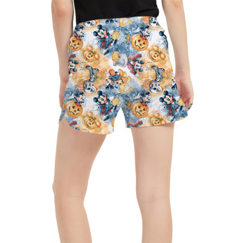 Women's Run Shorts with Pockets - Mickey's Halloween Fun