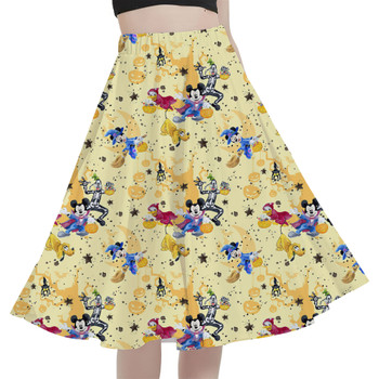 A-Line Pocket Skirt - Mickey & Friends Boo To You