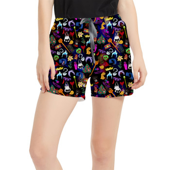 Women's Run Shorts with Pockets - Disney Villain Icons