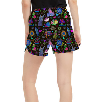 Women's Run Shorts with Pockets - Main Street Electrical Parade