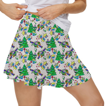 Women's Skort - A Buzz & Aliens Christmas