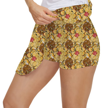 Women's Skort - Sketched Pooh in the Honey Tree