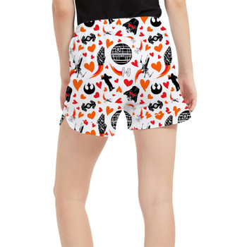 Women's Run Shorts with Pockets - Star Wars In Love