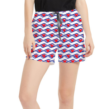 Women's Run Shorts with Pockets - Disney Cruise Logo