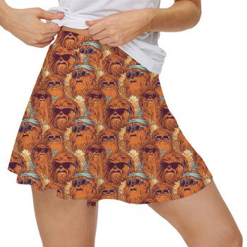 Women's Skort - Retro Chewbacca Summer Vibes