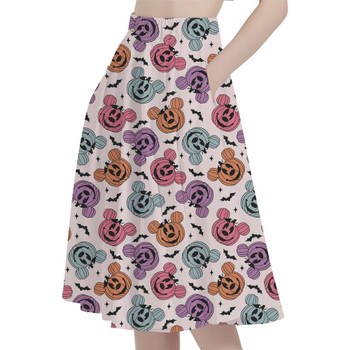 A-Line Pocket Skirt - Playful Pumpkins