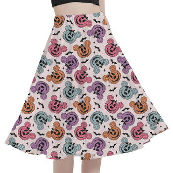 A-Line Pocket Skirt - Playful Pumpkins