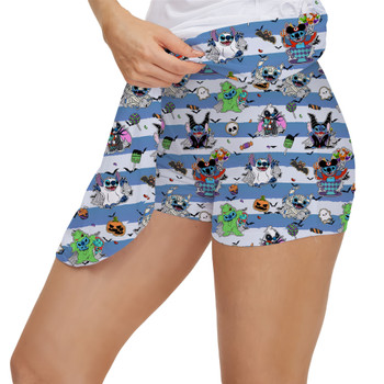 Women's Skort - Stitch Does Halloween