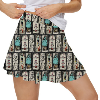 Women's Skort - Stretching Haunted Nightmare