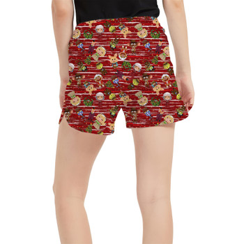 Women's Run Shorts with Pockets - A Very Muppet Christmas