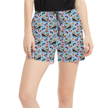 Women's Run Shorts with Pockets - Very Merrytime Christmas Cruise