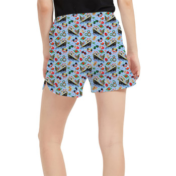 Women's Run Shorts with Pockets - Very Merrytime Christmas Cruise