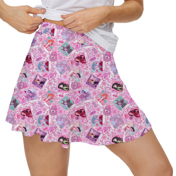 Women's Skort - Poisoned Heart Villaintine