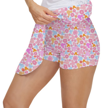 Women's Skort - Floral Hippie Mouse