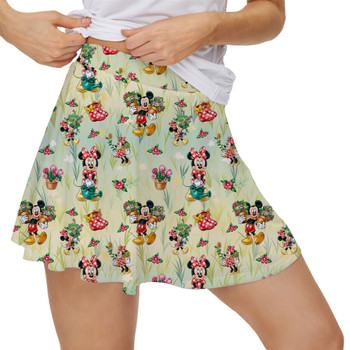 Women's Skort - Gardener Mickey and Minnie