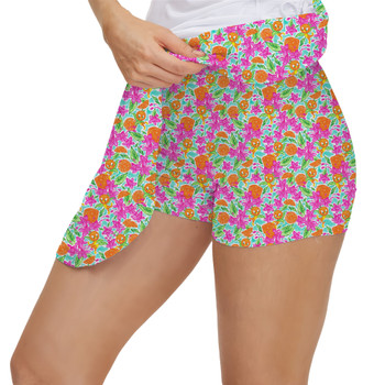 Women's Skort - Sunny Summer Orange Bird