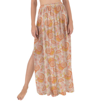 Maxi Sarong Skirt - Summer Fruits - Oranges