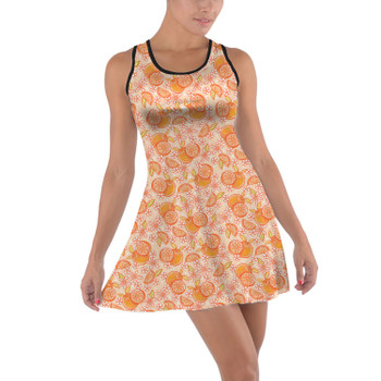 Cotton Racerback Dress - Summer Fruits - Oranges
