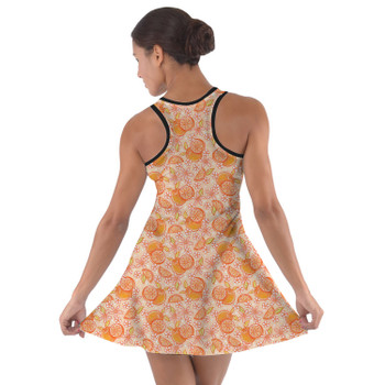 Cotton Racerback Dress - Summer Fruits - Oranges