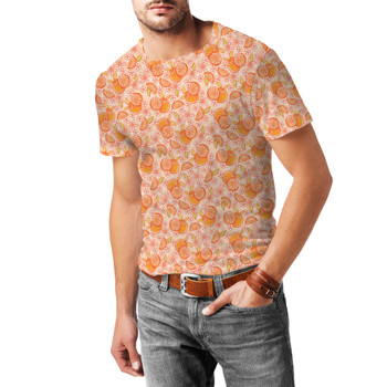 Men's Cotton Blend T-Shirt - Summer Fruits - Oranges