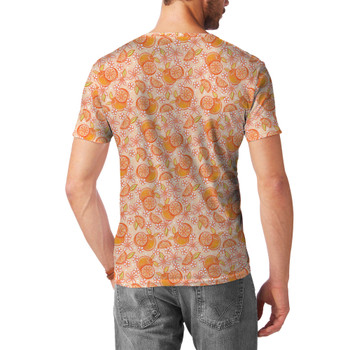 Men's Cotton Blend T-Shirt - Summer Fruits - Oranges