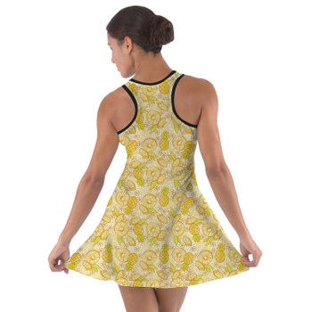 Cotton Racerback Dress - Summer Fruits - Pineapple