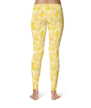 Sport Leggings - Summer Fruits - Pineapple