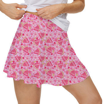 Women's Skort - Summer Fruits - Watermelon