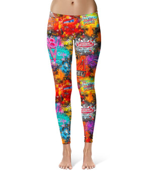 Sport Leggings - XL - Watercolor Pixar Cars - Full length - READY TO SHIP