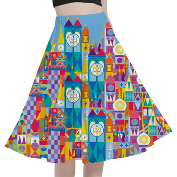 A Line Skirt - L - Its A Small World Disney Parks Inspired - READY TO SHIP 