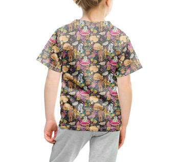 Youth Cotton Blend T-Shirt - Tropical Space Wars