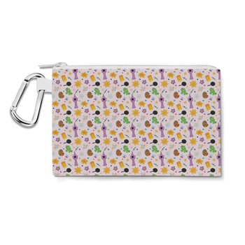 Canvas Zip Pouch - Rapunzel Princess Icons