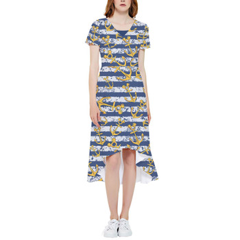 High Low Midi Dress - Cruise Mouse Ear Anchors