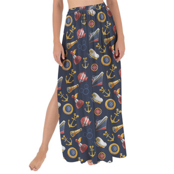 Maxi Sarong Skirt - Cruise Mouse Ear Icons