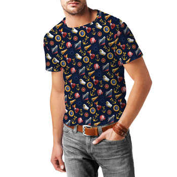 Men's Cotton Blend T-Shirt - Cruise Mouse Ear Icons