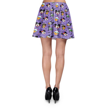 Skater Skirt - Mickey & Friends Halloween Heads