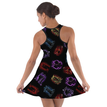 Cotton Racerback Dress - Disney Villain Glitter Silhouettes