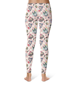 Sport Leggings - Pink Checker Disney Villains