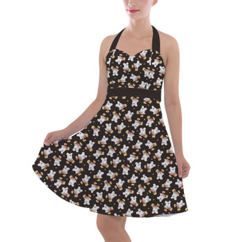 Halter Vintage Style Dress - Ghost Mickey