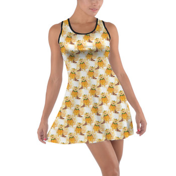 Cotton Racerback Dress - Pumpkin Pooh