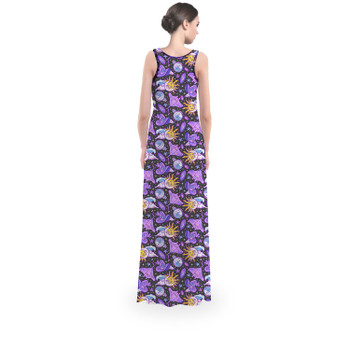 Flared Maxi Dress - Mystical Manta Rays