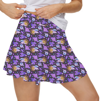 Women's Skort - Mystical Manta Rays