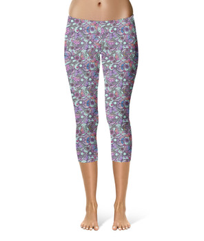 Sport Capri Leggings - Butterfly Planchettes