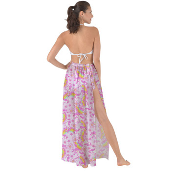 Maxi Sarong Skirt - Unicorn Rainbows