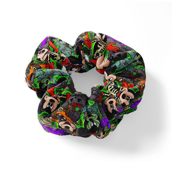 Velvet Scrunchie - Mickey Mouse Halloween Mashup