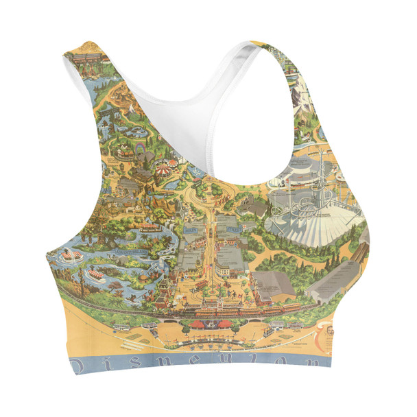 Sports Bra - Disneyland Vintage Map