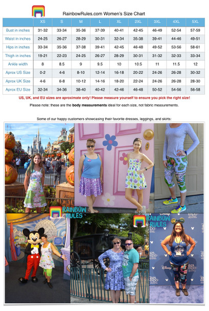 Cotton Racerback Dress - Disneyland Colorful Map
