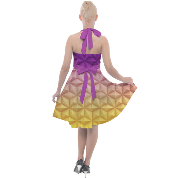 Halter Vintage Style Dress - Epcot Spaceship Earth