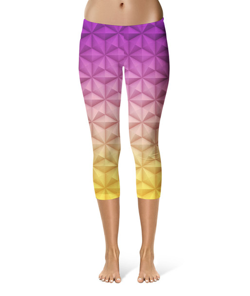 Sport Capri Leggings - Epcot Spaceship Earth