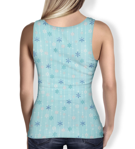 Women's Tank Top - Frozen Ice Queen Snow Flakes